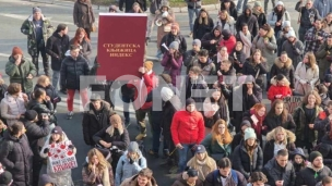 Studenti ispred Skupštine